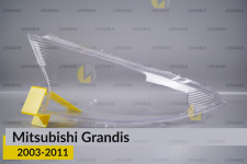Скло фари Mitsubishi Grandis (2003-2011) праве