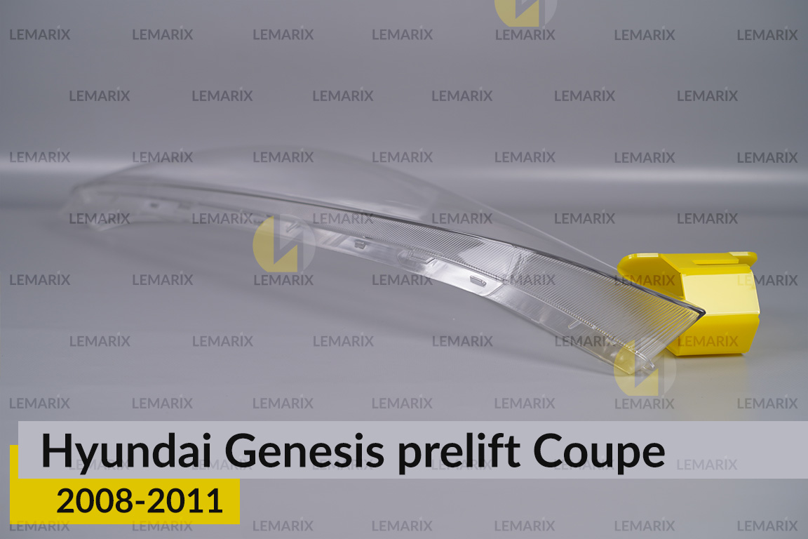 Скло фари Hyundai Genesis Coupe (2008-2011) дорест ліве
