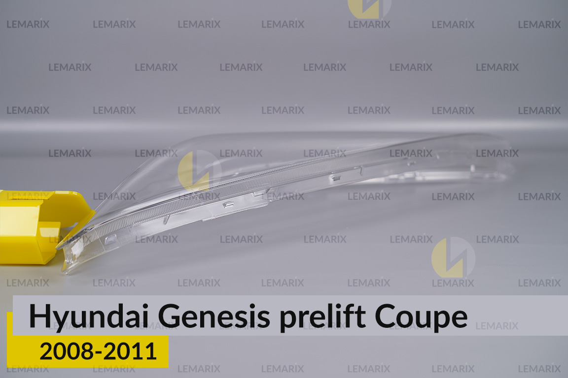 Скло фари Hyundai Genesis Coupe (2008-2011) дорест ліве