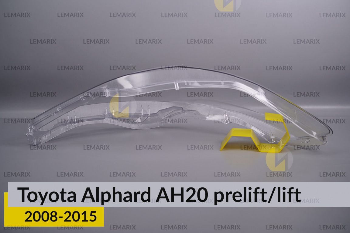 Скло фари Toyota Alphard AH20 (2008-2015) рест/дорест праве