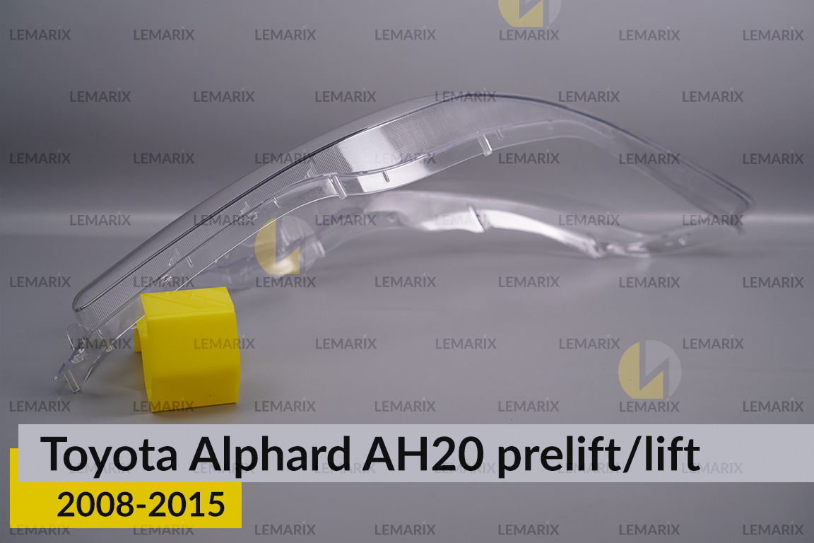 Скло фари Toyota Alphard AH20 (2008-2015) рест/дорест праве