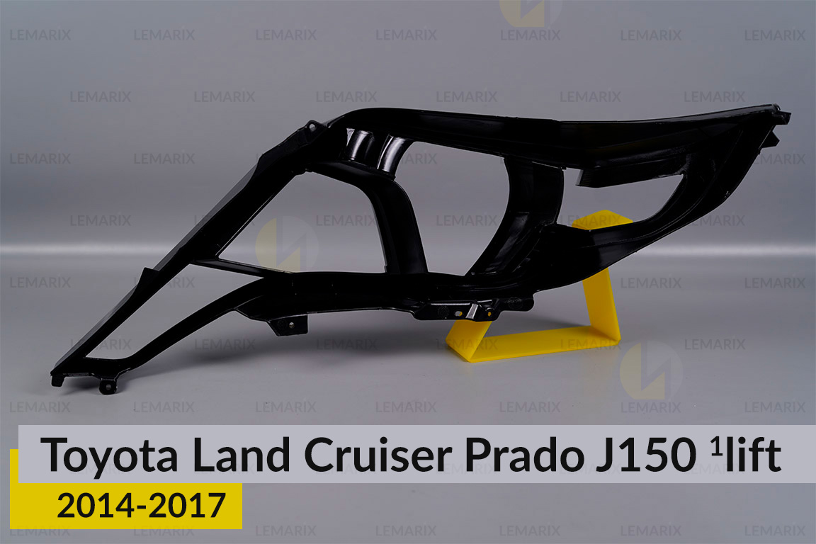 Хромована декоративна маска Toyota Land Cruiser Prado J150 (2014-2017) 1 рест права