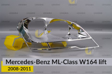 Хромована декоративна маска Mercedes-Benz ML-Class W164 (2008-2011) рест права