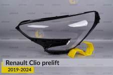 Скло фари Renault Clio (2019-2024) дорест ліве