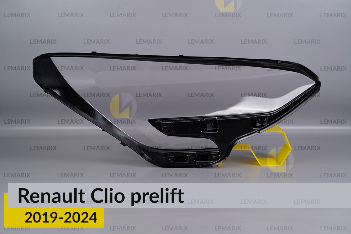 Скло фари Renault Clio (2019-2024) дорест ліве