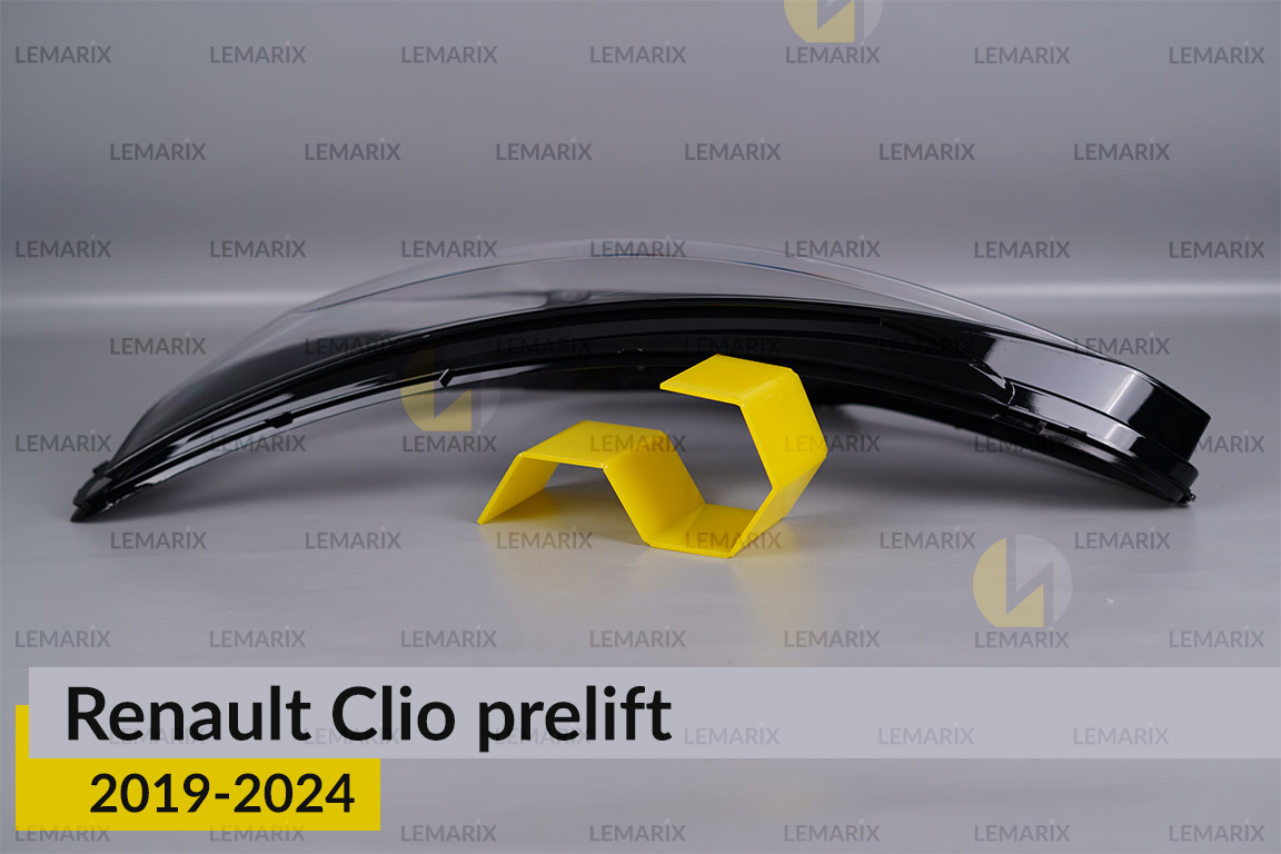 Скло фари Renault Clio (2019-2024) дорест ліве