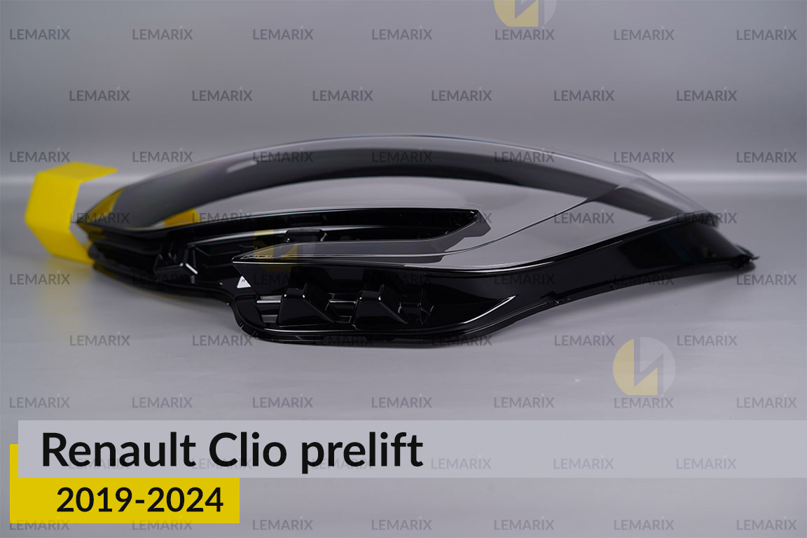 Скло фари Renault Clio (2019-2024) дорест ліве