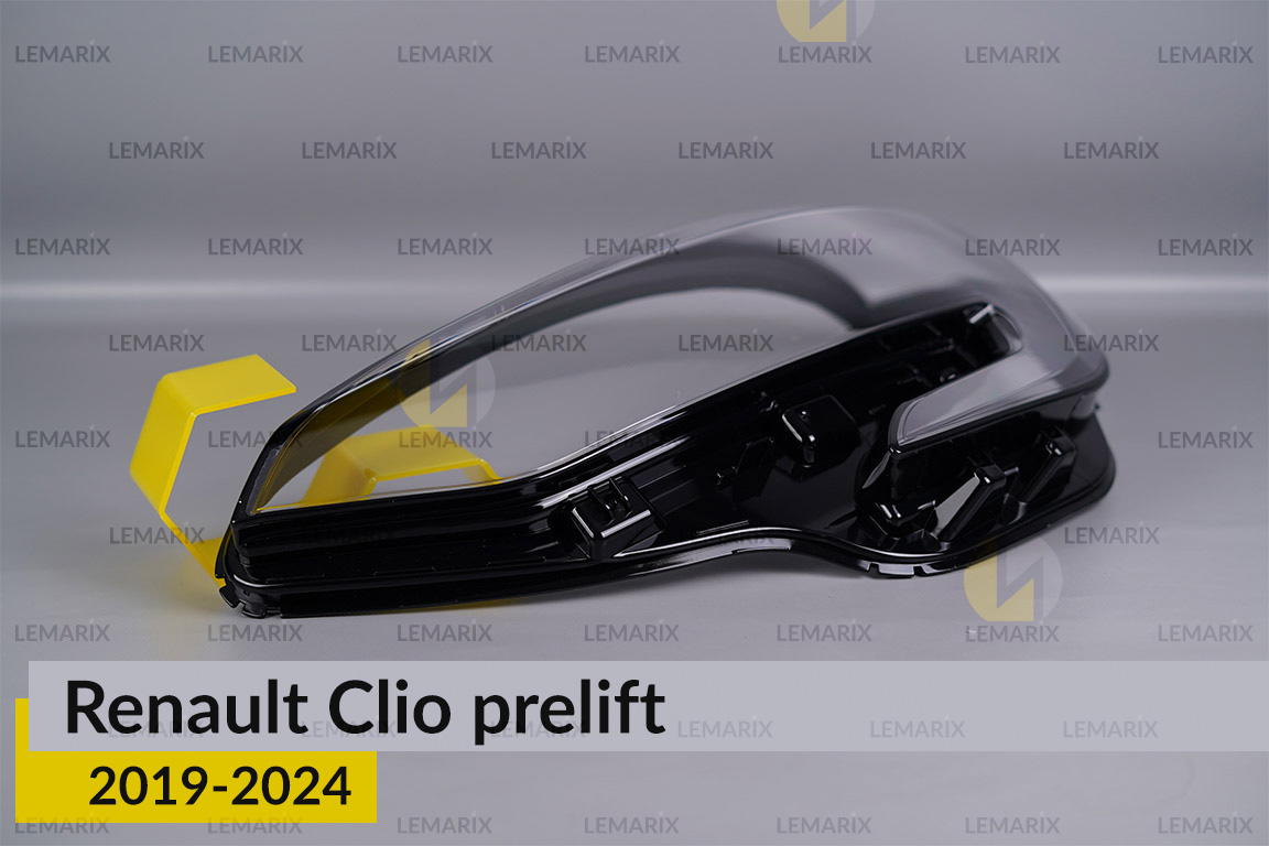 Скло фари Renault Clio (2019-2024) дорест ліве