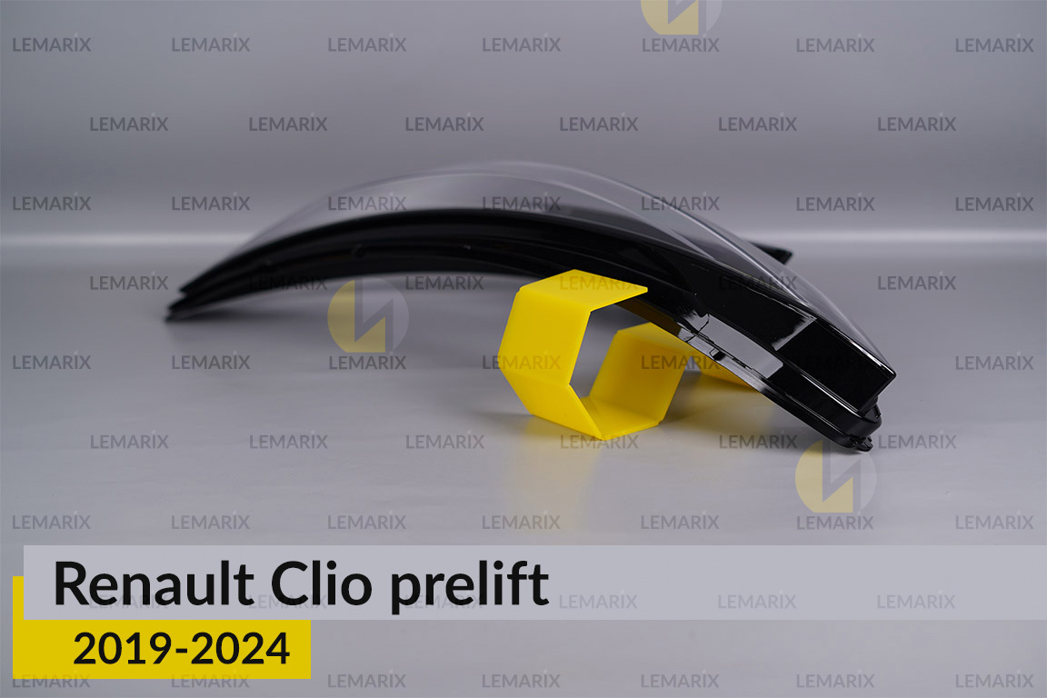 Скло фари Renault Clio (2019-2024) дорест ліве