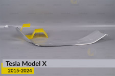 Хромированная декоративная маска нижняя Tesla Model X (2015-2024) правая