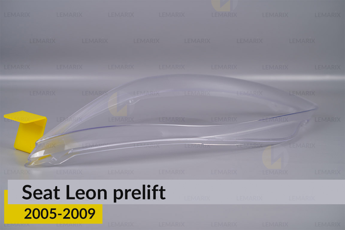 Скло фари Seat Leon (2005-2009) дорест ліве