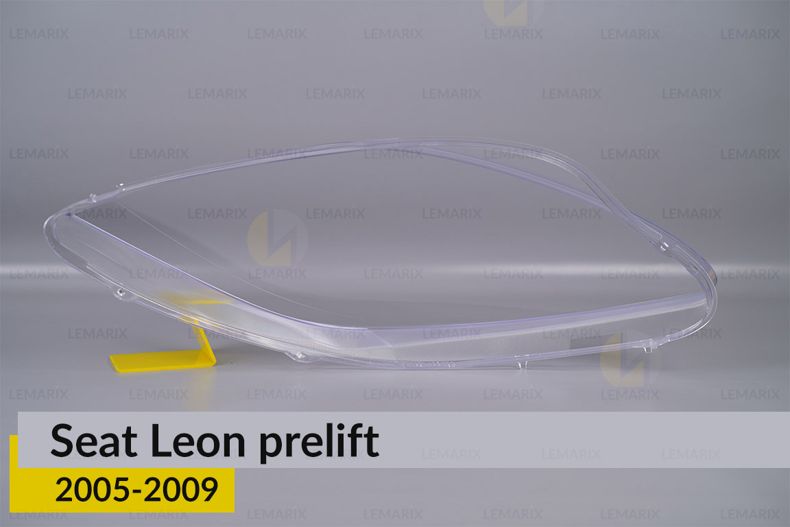 Скло фари Seat Leon (2005-2009) дорест ліве