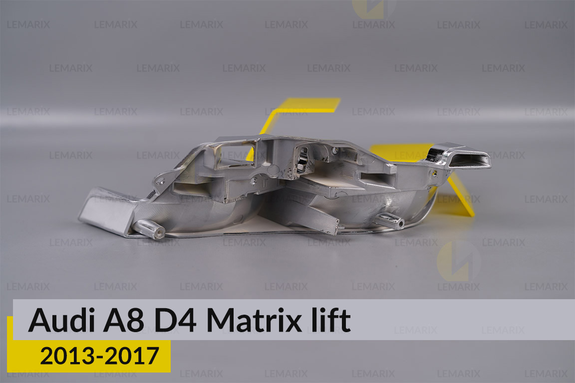 Хромована маска світлорозсіювача Audi A8 D4 Matrix (2013-2017) рест права
