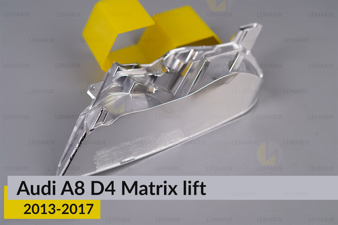 Хромована маска світлорозсіювача Audi A8 D4 Matrix (2013-2017) рест права