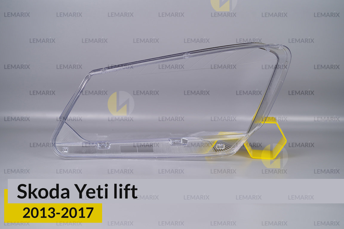Скло фари Skoda Yeti (2013-2017) рест праве
