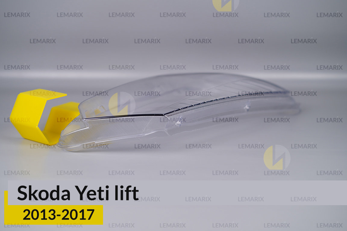 Скло фари Skoda Yeti (2013-2017) рест праве