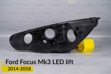 Корпус фари Ford Focus Mk3 LED (2014-2018) рест лівий