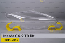 Скло фари Mazda CX-9 TB (2011-2015) рест праве