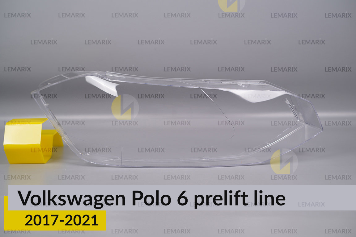 Скло фари VW Volkswagen Polo 6 (2017-2021) полоска дорест праве