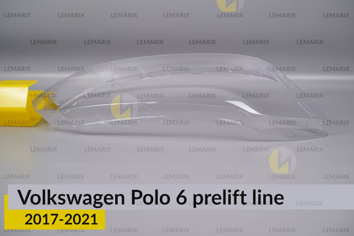 Скло фари VW Volkswagen Polo 6 (2017-2021) полоска дорест праве