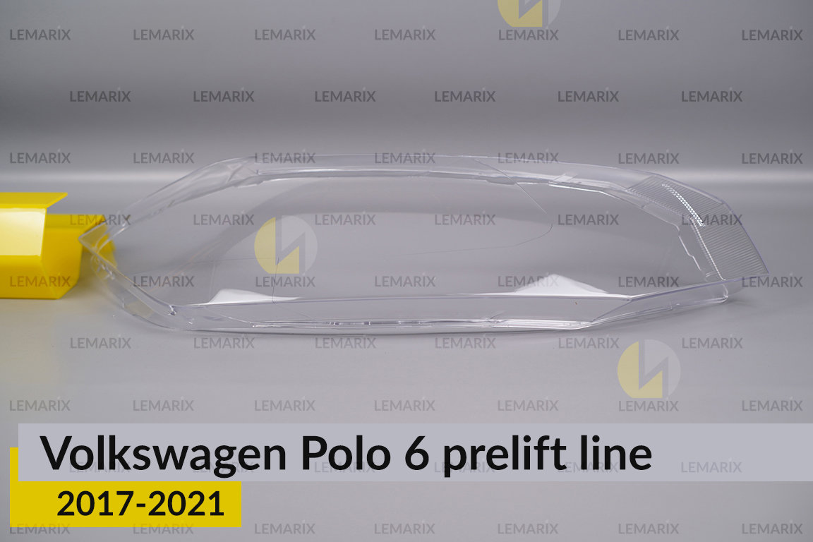 Скло фари VW Volkswagen Polo 6 (2017-2021) полоска дорест праве