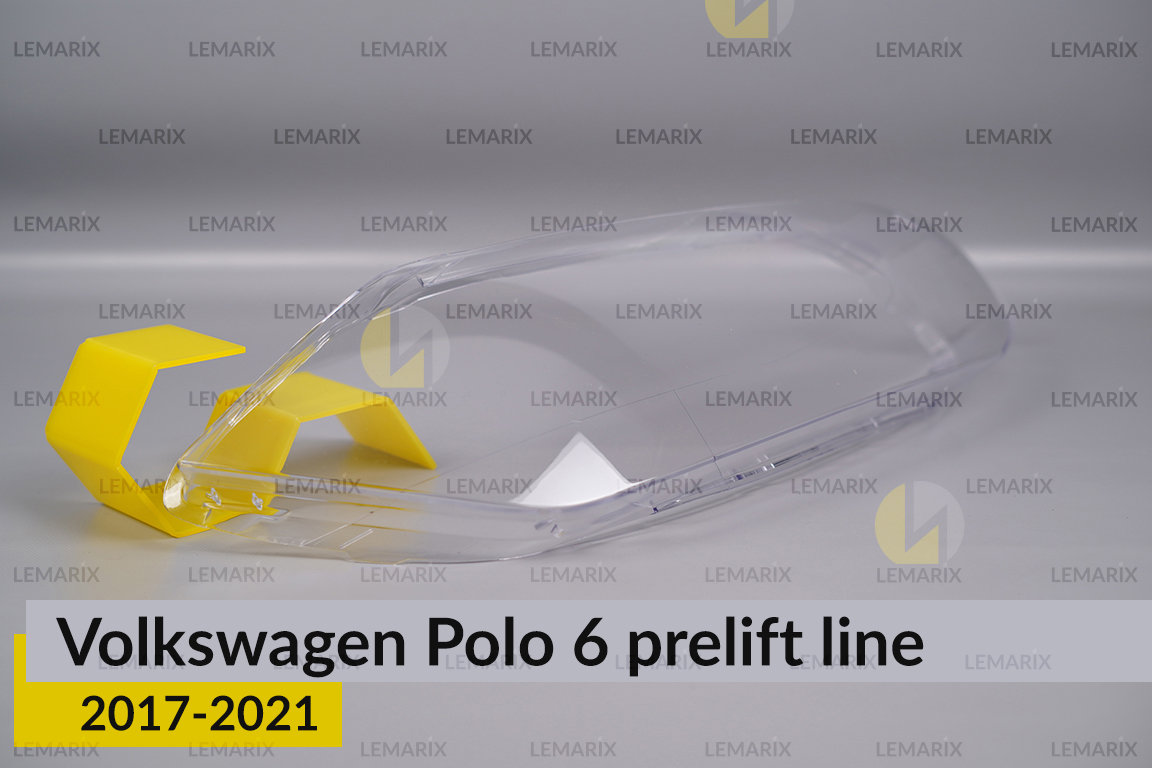 Скло фари VW Volkswagen Polo 6 (2017-2021) полоска дорест праве