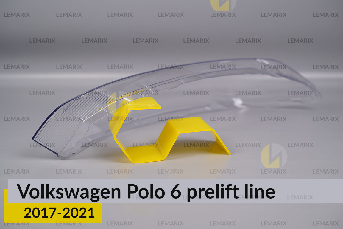 Скло фари VW Volkswagen Polo 6 (2017-2021) полоска дорест праве