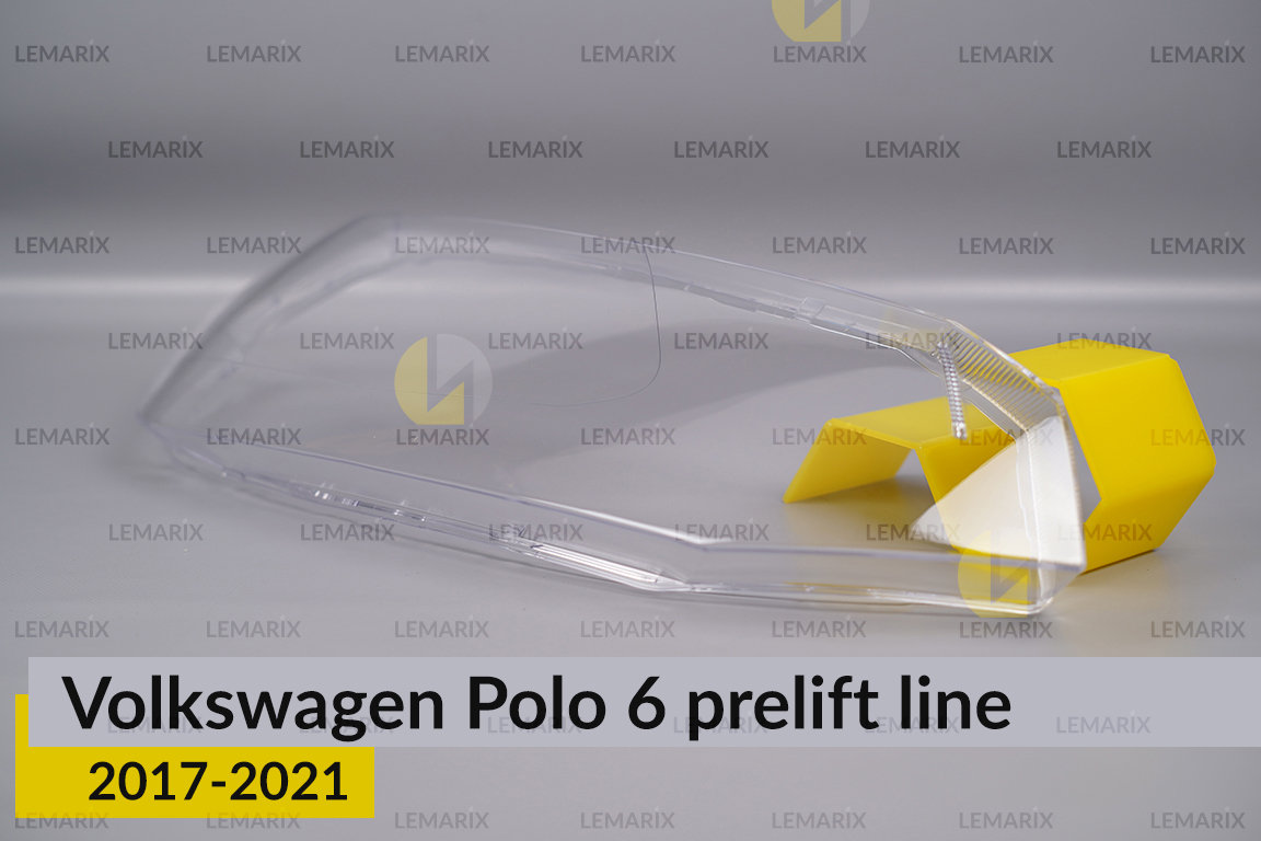Скло фари VW Volkswagen Polo 6 (2017-2021) полоска дорест праве
