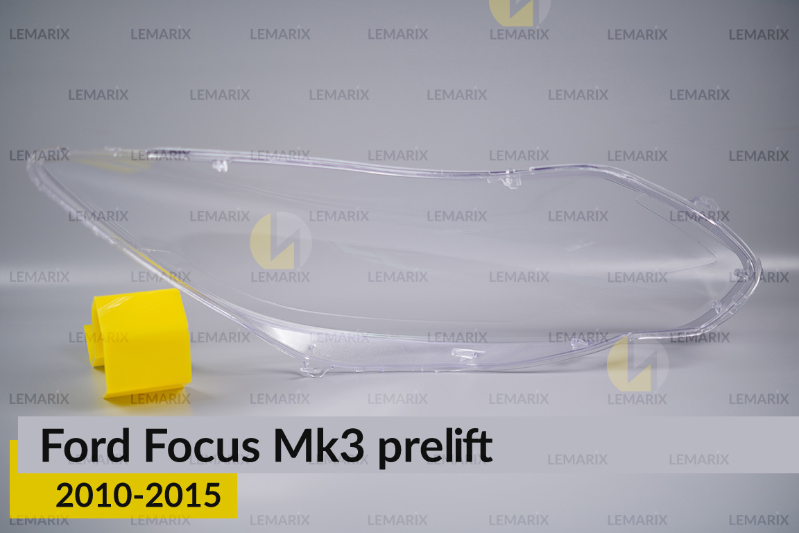 Скло фари Ford Focus Mk3 (2010-2015) дорест ліве
