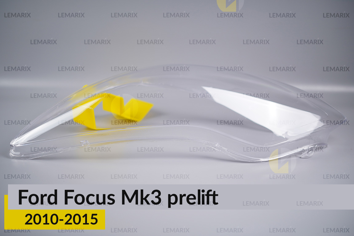 Скло фари Ford Focus Mk3 (2010-2015) дорест ліве