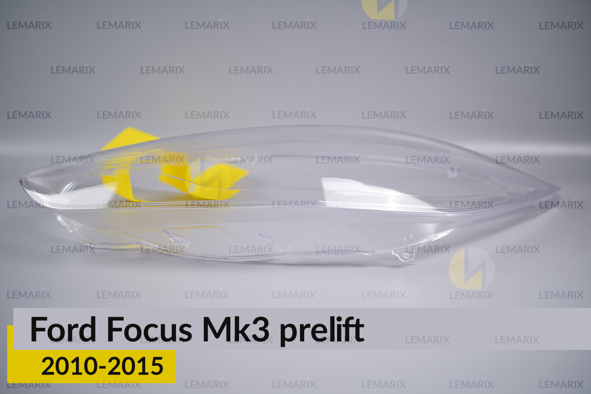 Скло фари Ford Focus Mk3 (2010-2015) дорест ліве