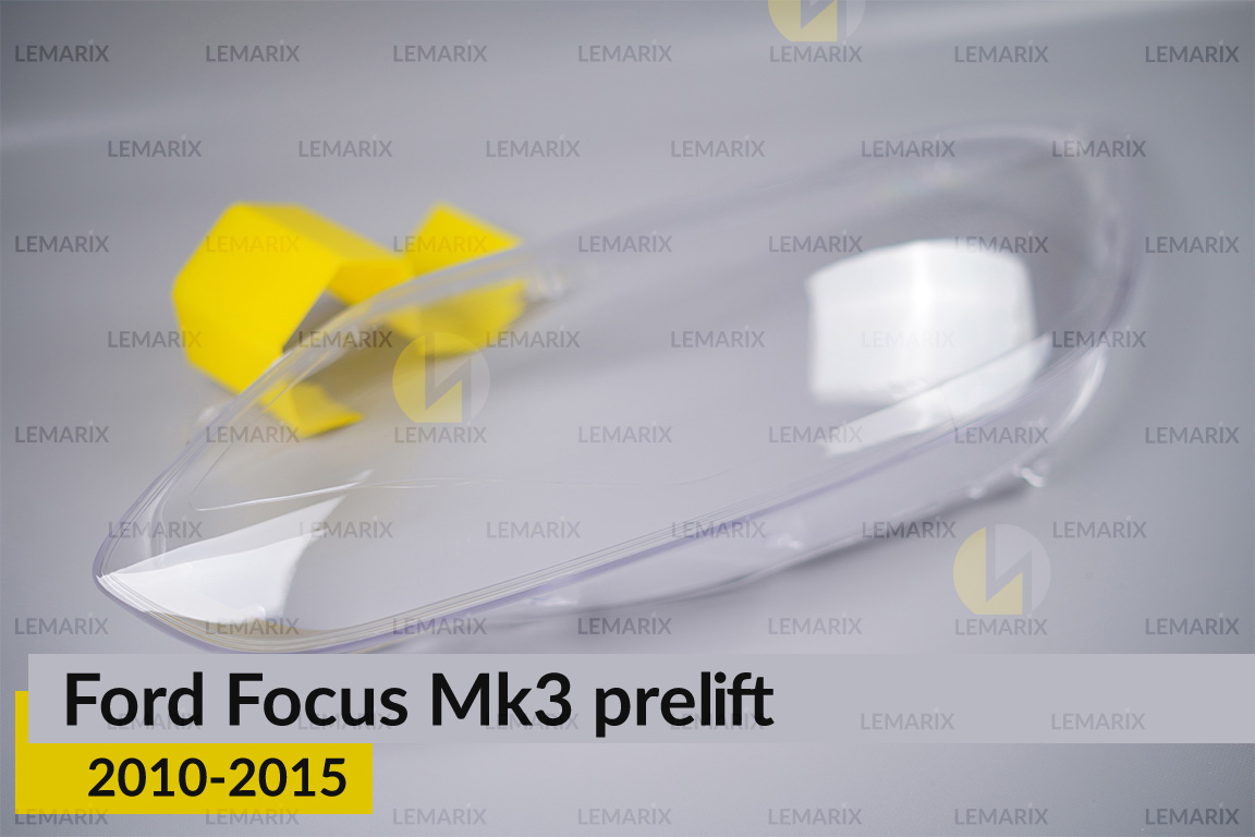 Скло фари Ford Focus Mk3 (2010-2015) дорест ліве
