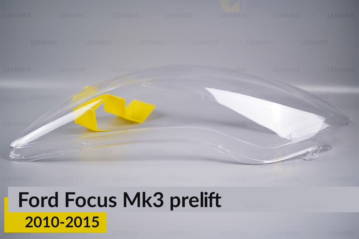 Скло фари Ford Focus Mk3 (2010-2015) дорест ліве