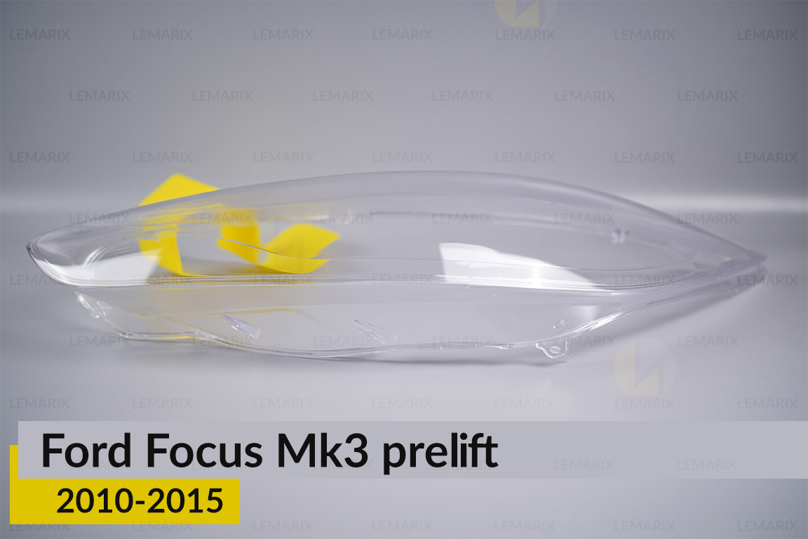 Скло фари Ford Focus Mk3 (2010-2015) дорест ліве
