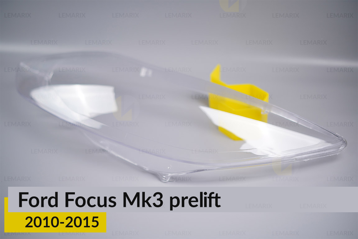 Скло фари Ford Focus Mk3 (2010-2015) дорест ліве