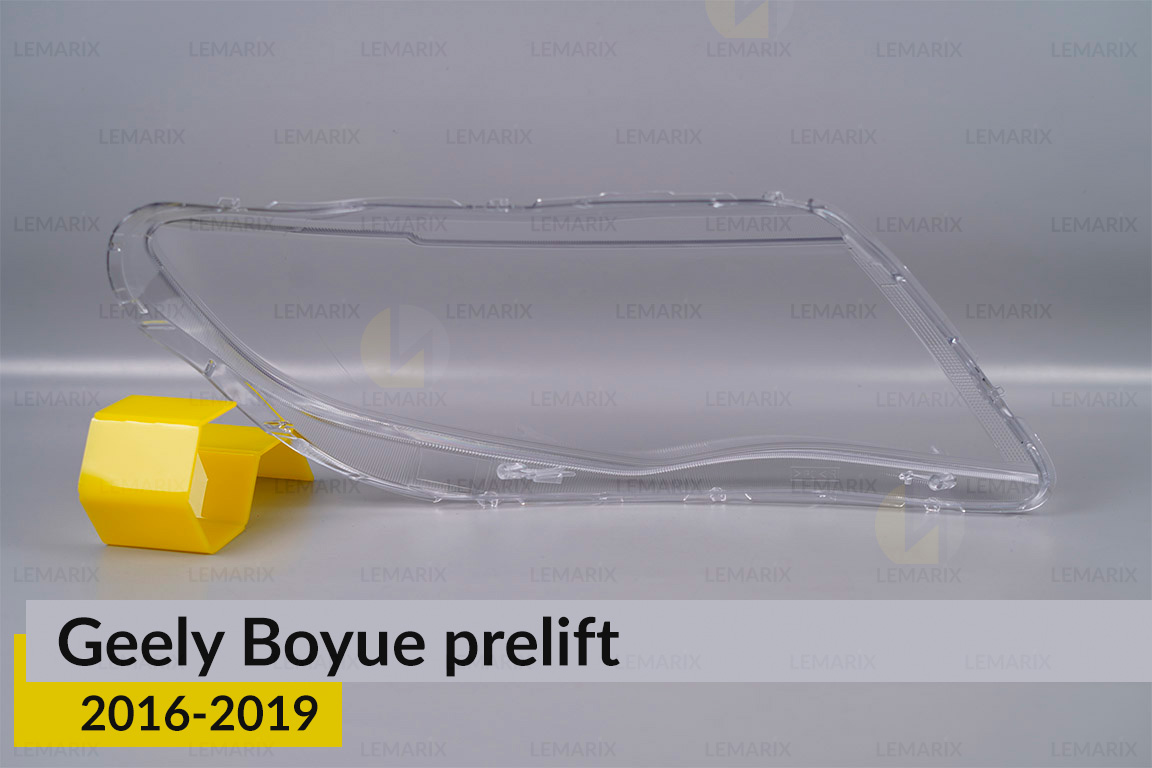 Скло фари Geely Boyue (2016-2019) дорест ліве