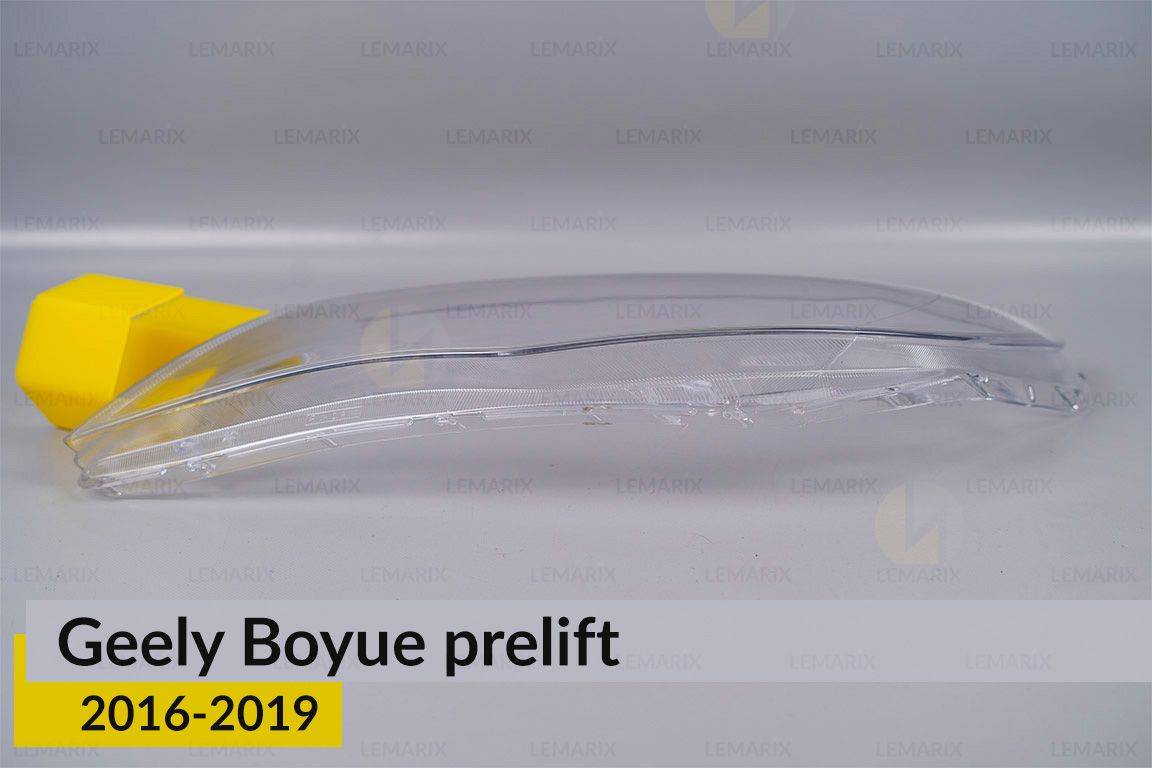 Скло фари Geely Boyue (2016-2019) дорест ліве