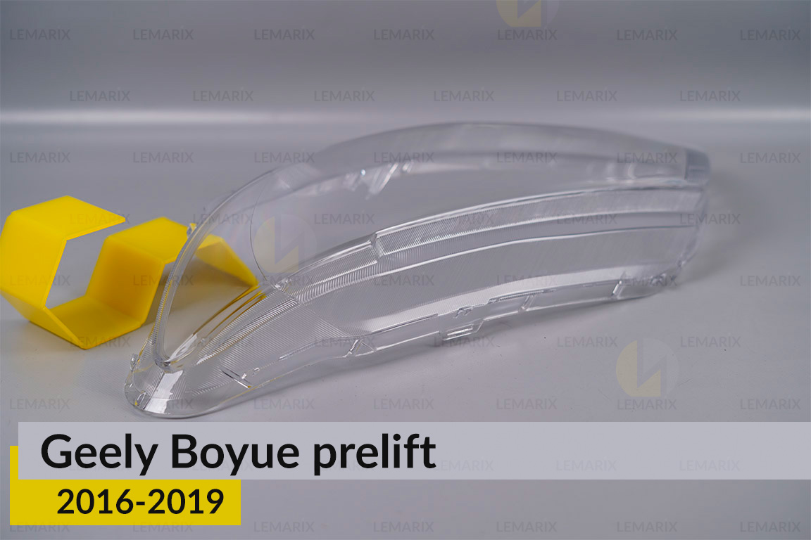 Скло фари Geely Boyue (2016-2019) дорест ліве
