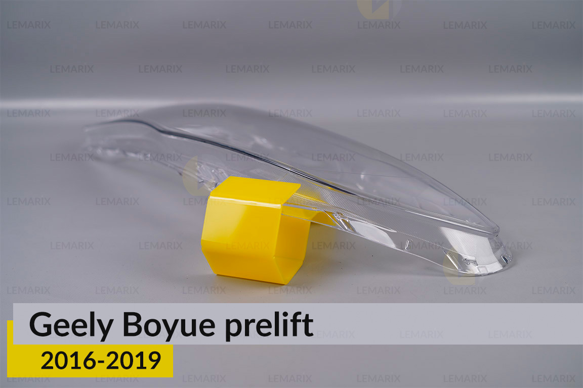 Скло фари Geely Boyue (2016-2019) дорест ліве