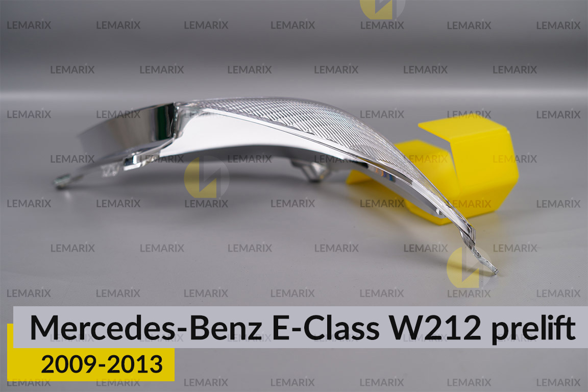 Хромована декоративна маска лінзи велика Mercedes-Benz E-Class W212 (2009-2013) дорест права