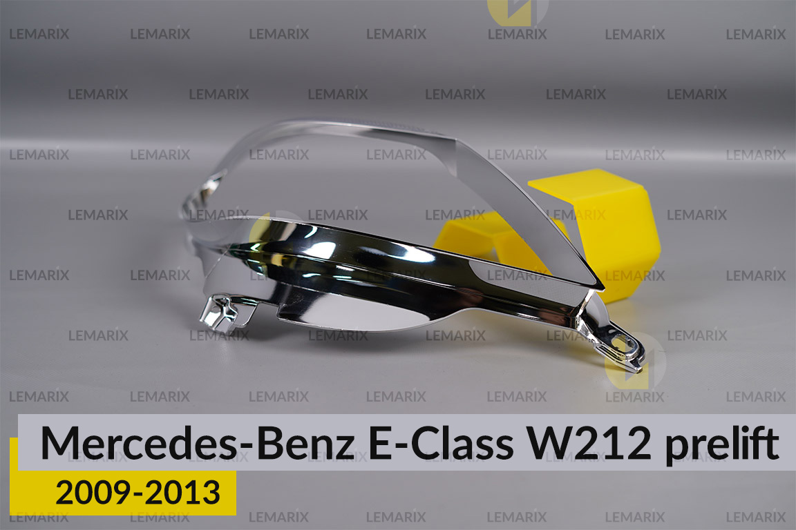 Хромована декоративна маска лінзи велика Mercedes-Benz E-Class W212 (2009-2013) дорест права