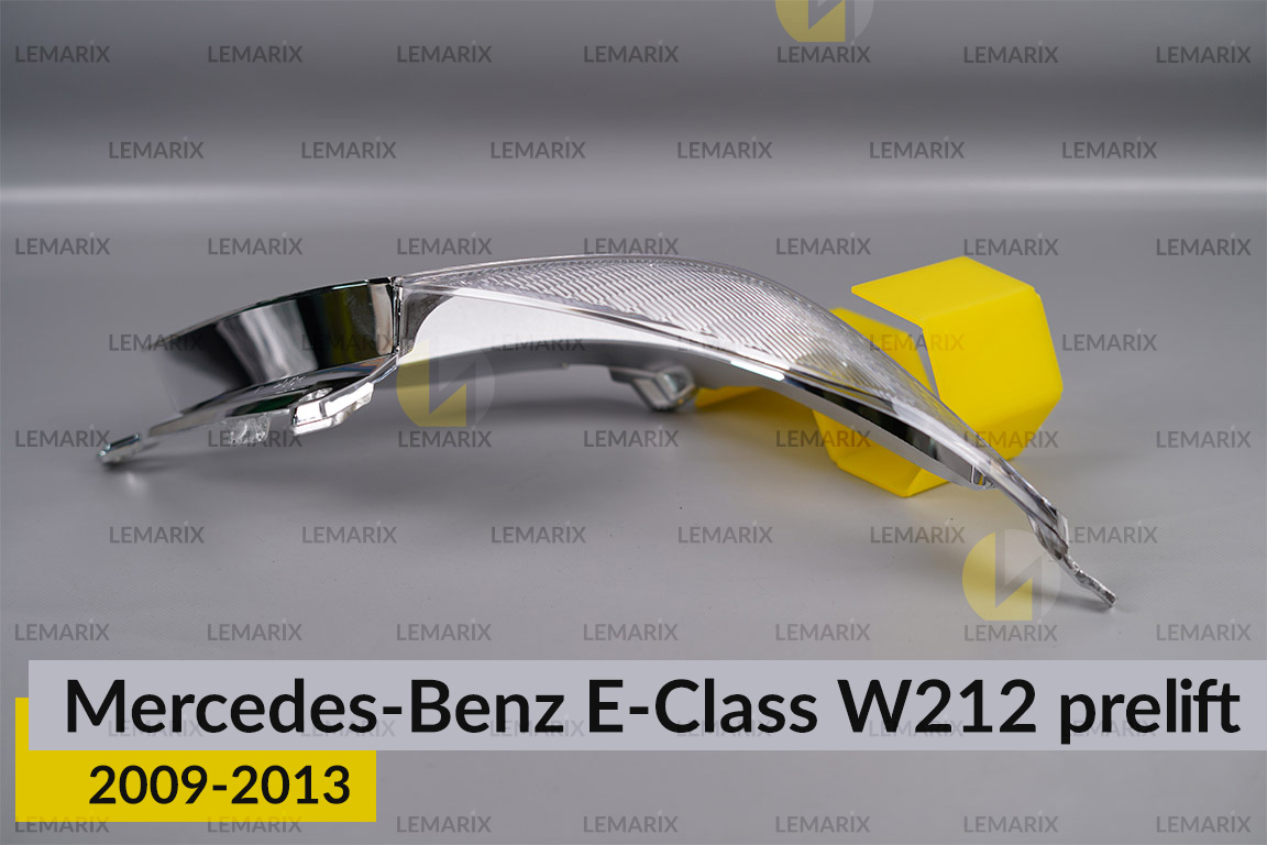 Хромована декоративна маска лінзи велика Mercedes-Benz E-Class W212 (2009-2013) дорест права