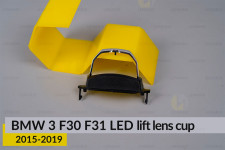 Хромований елемент чаші BMW 3 F30 F31 LED (2015-2019) рест правий