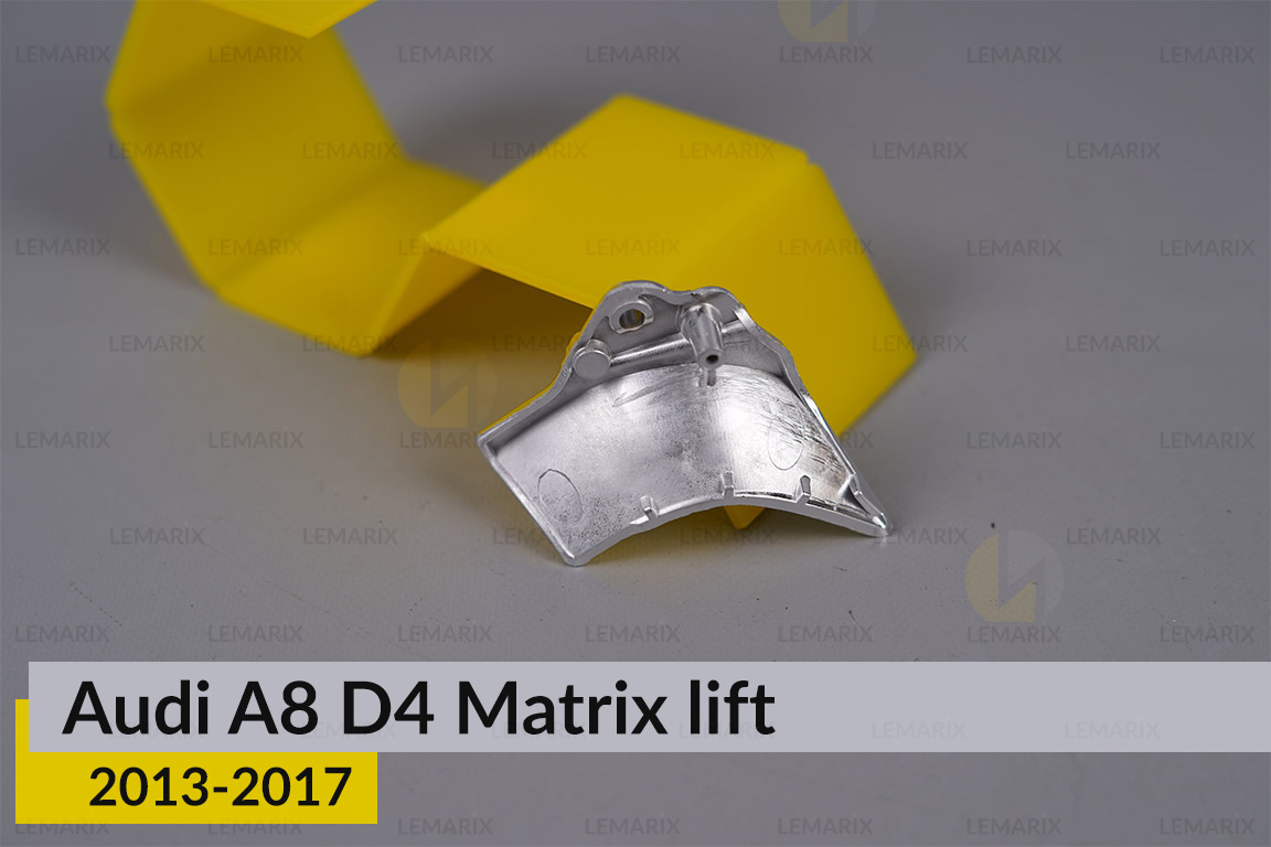 Хромована маска відбивача 5 Audi A8 D4 Matrix (2013-2017) рест права