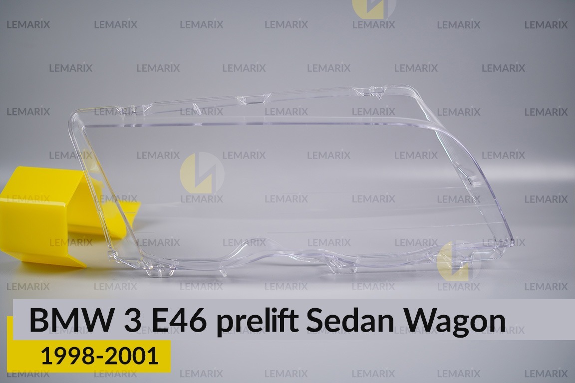 Скло фари BMW 3 E46 Sedan Wagon (1998-2001) дорест праве