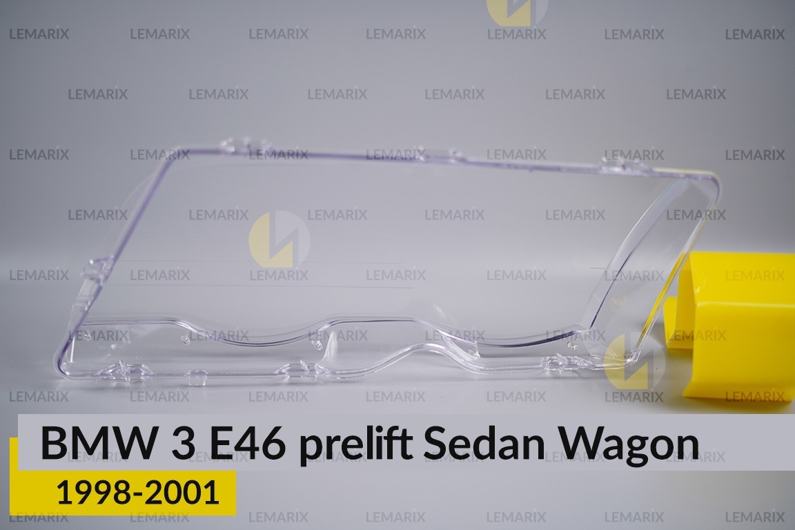 Скло фари BMW 3 E46 Sedan Wagon (1998-2001) дорест праве