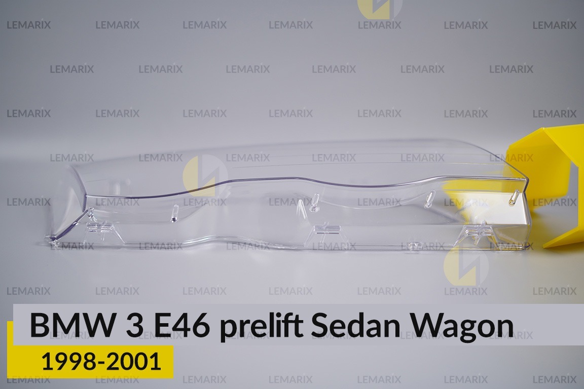 Скло фари BMW 3 E46 Sedan Wagon (1998-2001) дорест праве