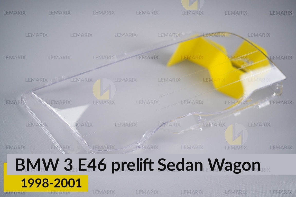 Скло фари BMW 3 E46 Sedan Wagon (1998-2001) дорест праве