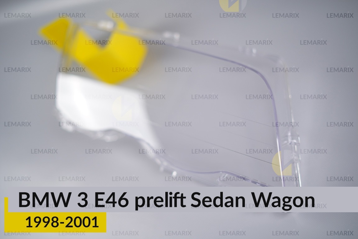 Скло фари BMW 3 E46 Sedan Wagon (1998-2001) дорест праве