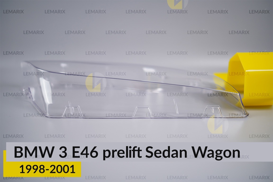 Скло фари BMW 3 E46 Sedan Wagon (1998-2001) дорест праве